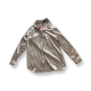Pretty Little Thing Satin Button down blouse